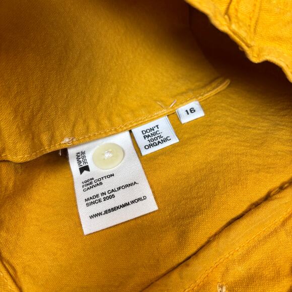 NWT Jesse Kamm Sailor Wide Leg Cotton Canvas Pants Women's 16 Boho Indie Twee - Picture 10 of 11